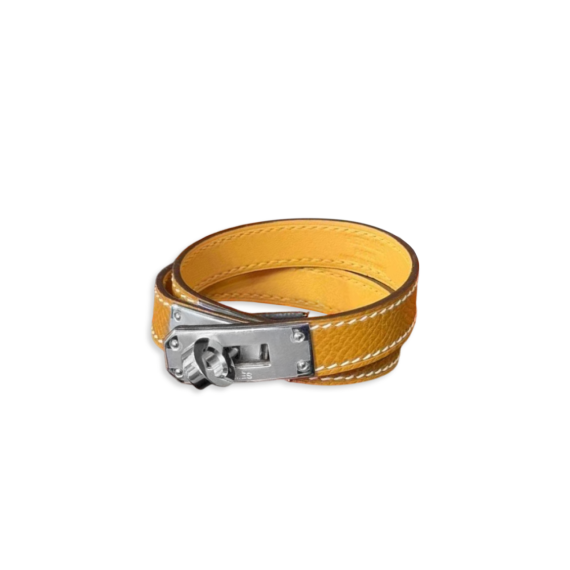 H**me5 kelly double tour bracelet epsom gold